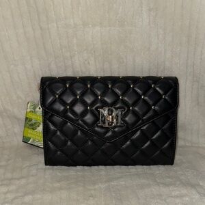 Badgley Mischka Black Diamond Quilted Crossbody